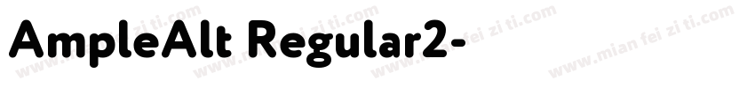AmpleAlt Regular2字体转换